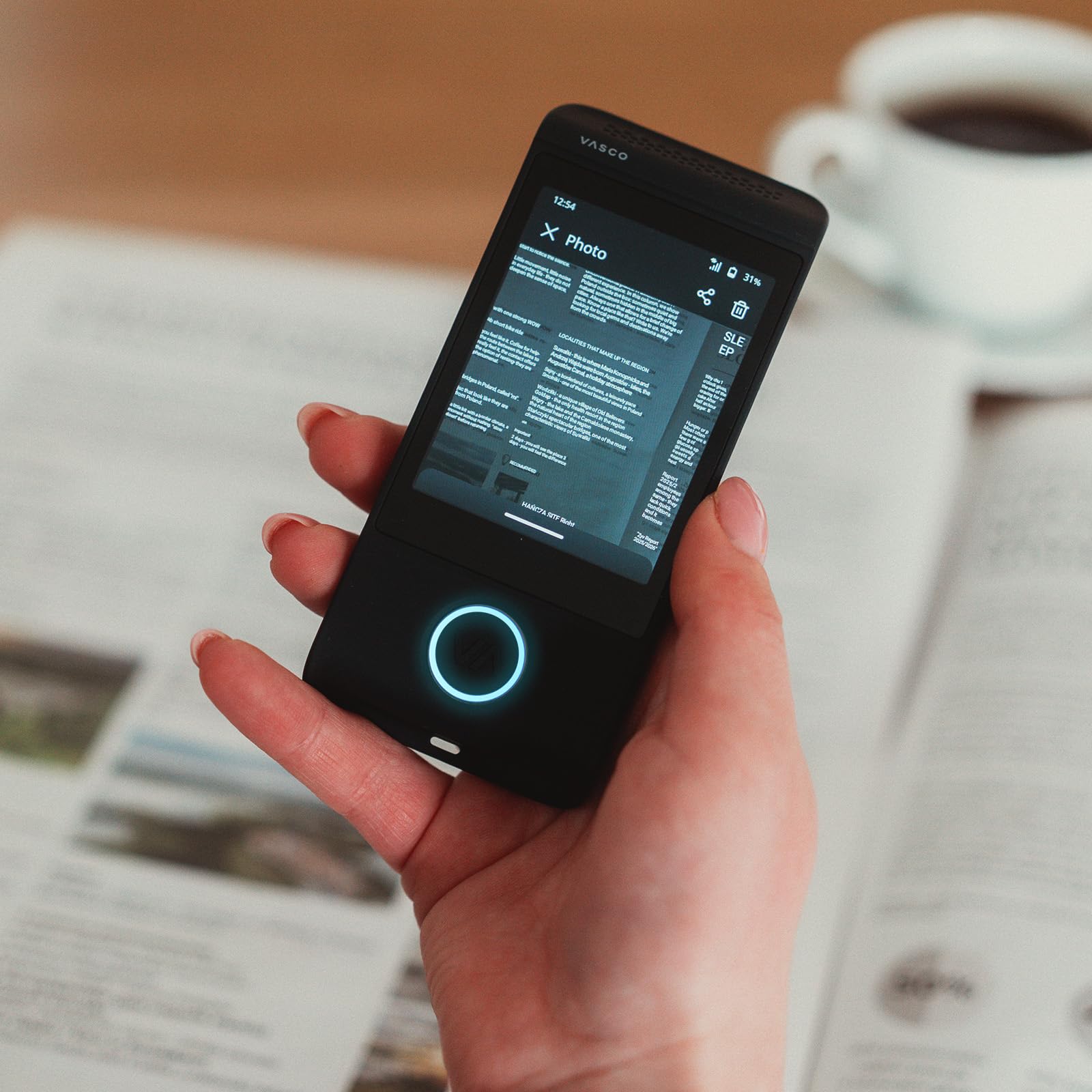 Vasco M4 Traductor | Internet Gratis de por Vida | Matte Black | Traductor ligero y de bolsillo | Botón físico para más comodidad | Modo bidireccional automático | 113 idiomas