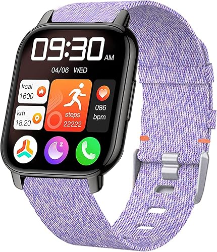 Correa de repuesto para reloj inteligente Popglory P66, correa de repuesto de tela tejida de nailon transpirable compatible con MorePro H56 Smart disponible en Yaxa Costa Rica