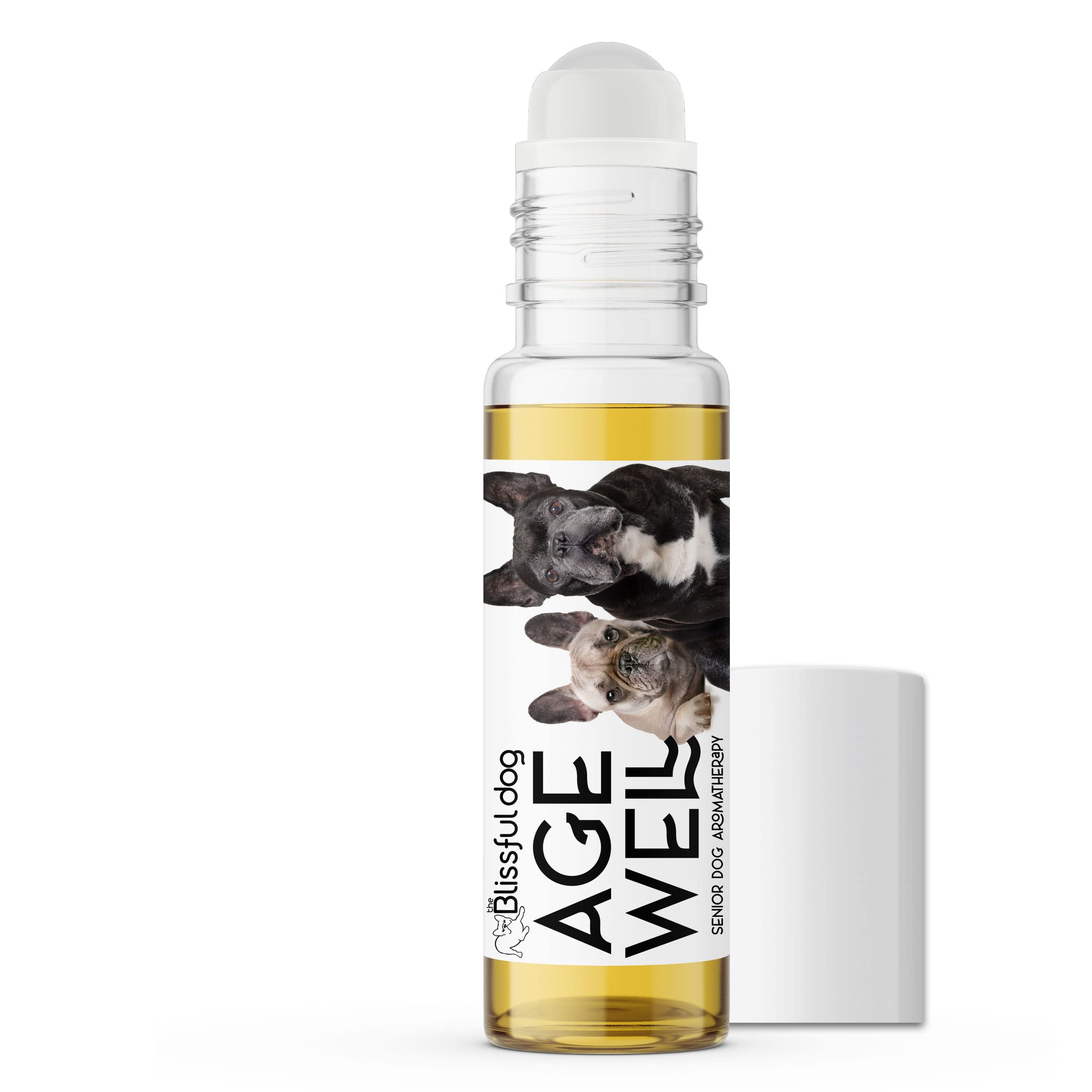 The Blissful Dog French Bulldog Age Well Dog Aromatherapy Roll-On Bottle for Your Dog's Peaceful Ageing