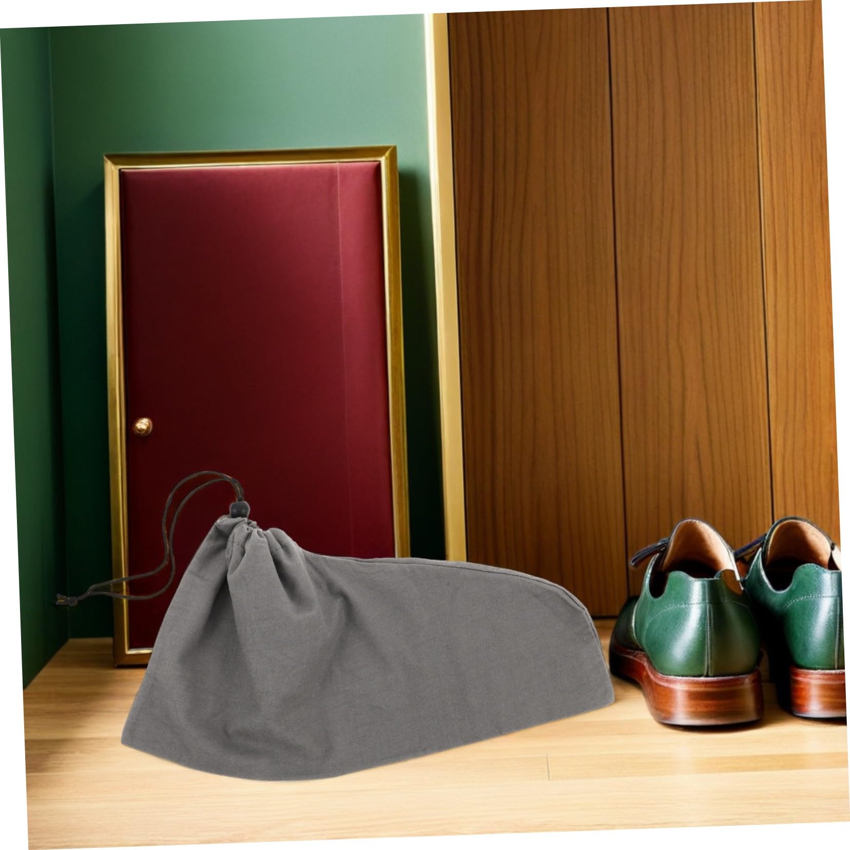 6pezzi Borsa per Scarpe da Viaggio in Cotone Coulisse Organizer da Viaggio per Scarpe Custodia per Stivali Salvaspazio per Viaggi e Uso Domestico