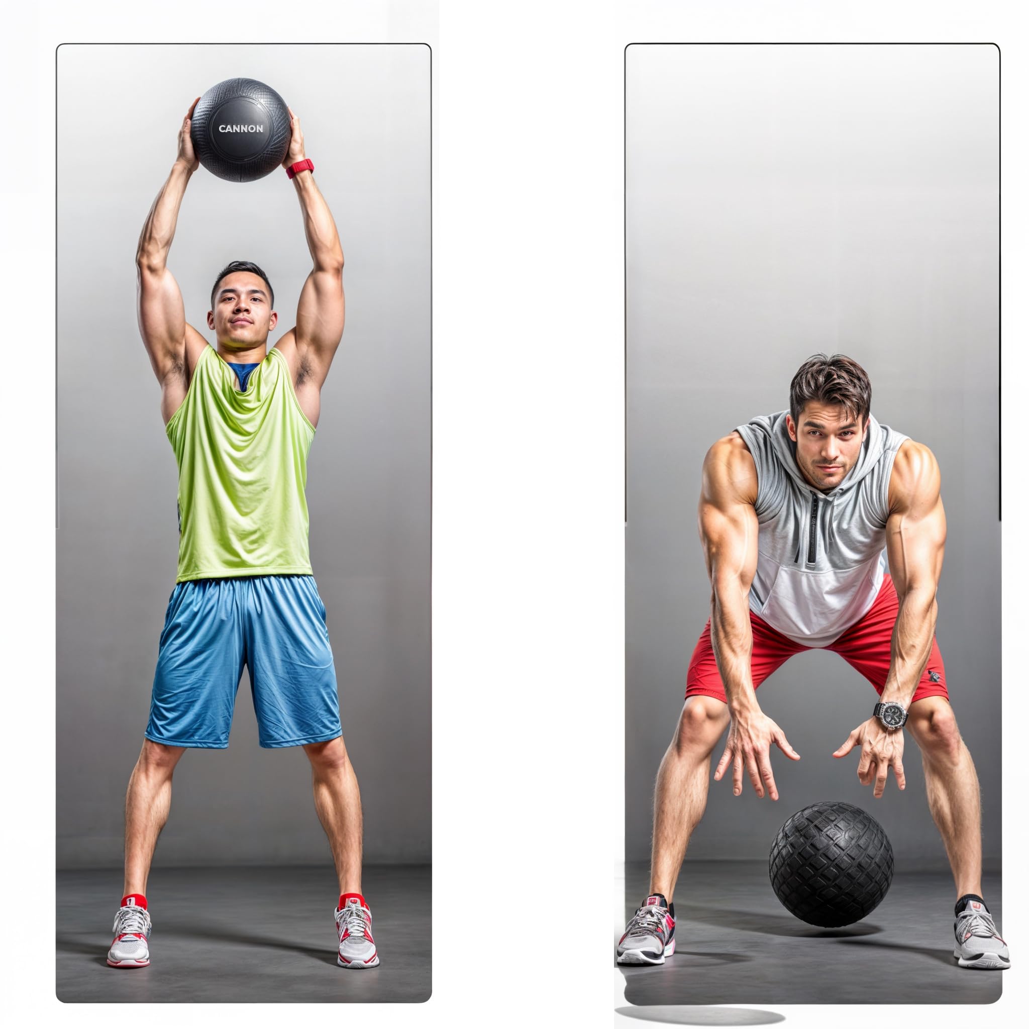 CANNON Slam Ball – Balón Medicinal Antideslizante 2-10 kg | Sin Rebote, Relieve para Mayor Agarre | Entrenamiento de Fuerza, Resistencia y Cardio