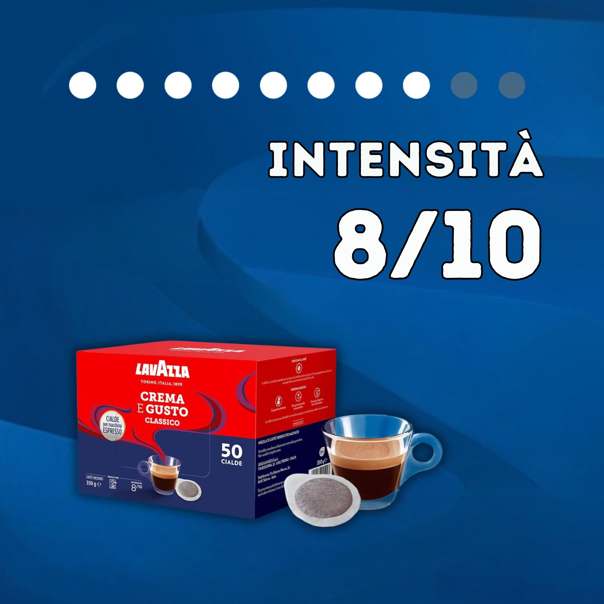 Kit de 50 cápsulas Lavazza crema y sabor + 50 paletas de café + 50 bolsitas de azúcar - Café dulce sabor ofrecido