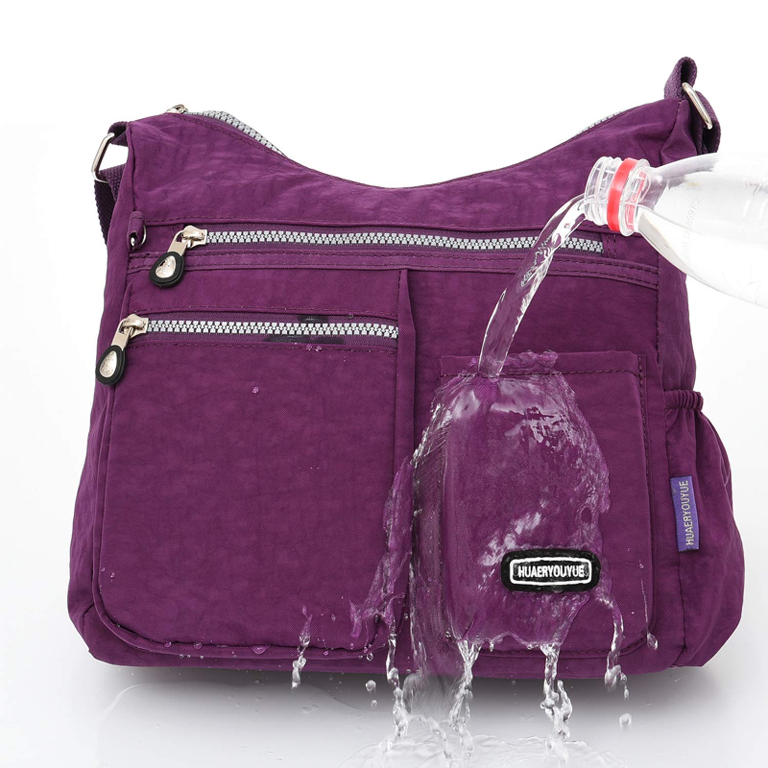 Borsa Tracolla Impermeabile Borse a Spalla Donna Borse da Viaggio Leggero Borsa Laterale Sportiva Sacchetto Casuale Durevole Borsetta per Libri Borsello Scuola
