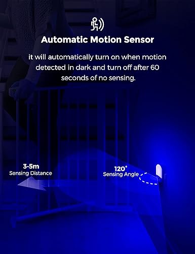 Vista 37 de L LOHAS LED Luz nocturna con sensor de movimiento, paquete de 2, luz nocturna activada por movimiento, luces nocturnas enchufables en la pared, 3000