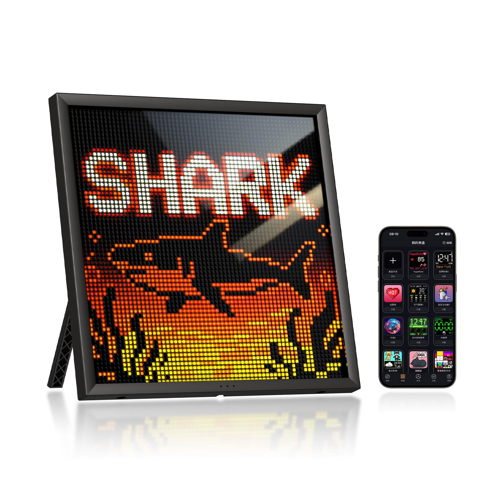 Divoom Pixoo64 LEDディスプレイ ほぼ未使用 Divoom Pixoo 64 LEDピクセルディスプレイ 64×64 WiFi対応
