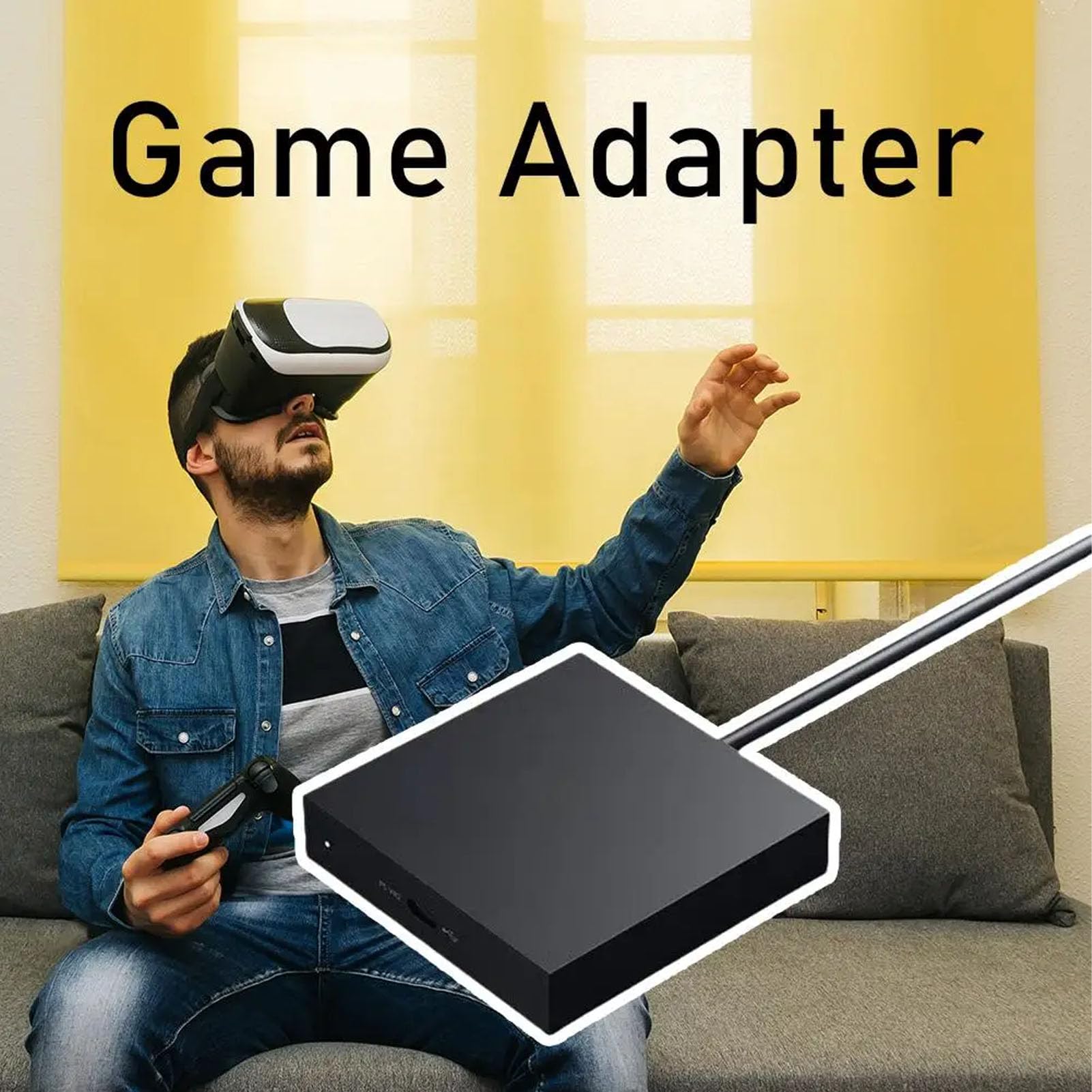 PC VR2 Spieladapter, VR 2 PC Adapter Hochauflösender Ausgang Stabiler Multifunktionaler Computerspieladapter