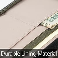 Vista 7 de diodrio Funda para cuadernos Field Notes de 3.3 x 5.5, diario de bolsillo con soporte para bolígrafo, cubierta con cremallera resistente al agua