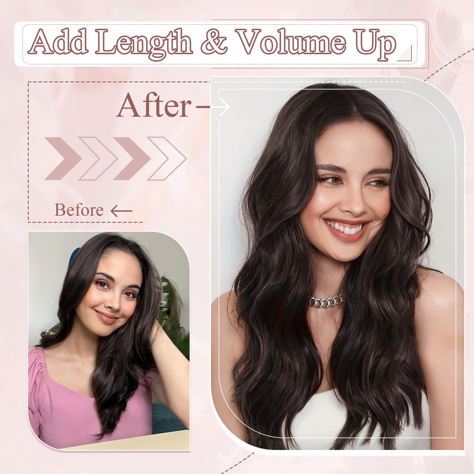 SEGOHAIR Halo Hair Extension, 45cm Verstellbare Invisible Wire Extensions Echthaar 100% Echthaar Glatt Secret Hair Extensions mit Fish Line Für Damen #60 Platinblond