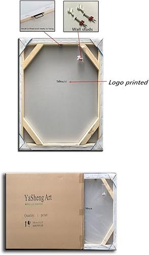 Miniatura 7 de YaSheng Art - Pintura al óleo pintada a mano sobre lienzo con flores blancas, pintura moderna para decoración interior del hogar, imagen de arte