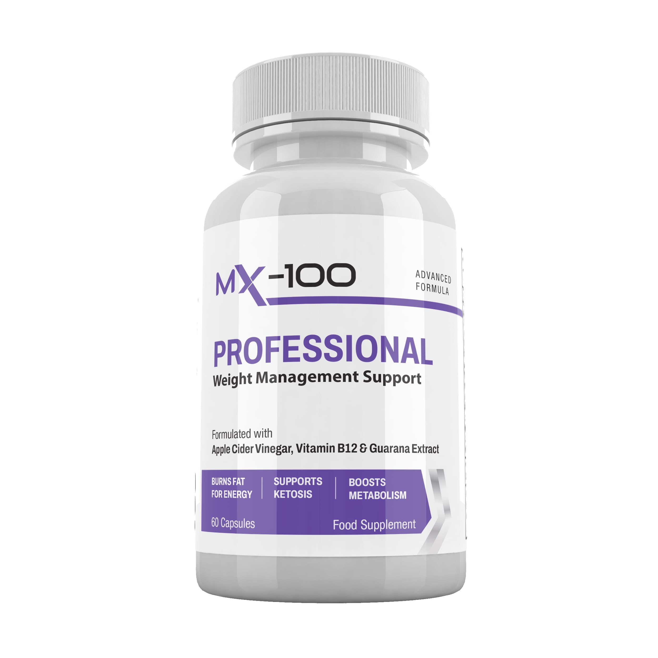 MX-100 Advanced Formula - Professional Weight Management Support - 60 Capsules