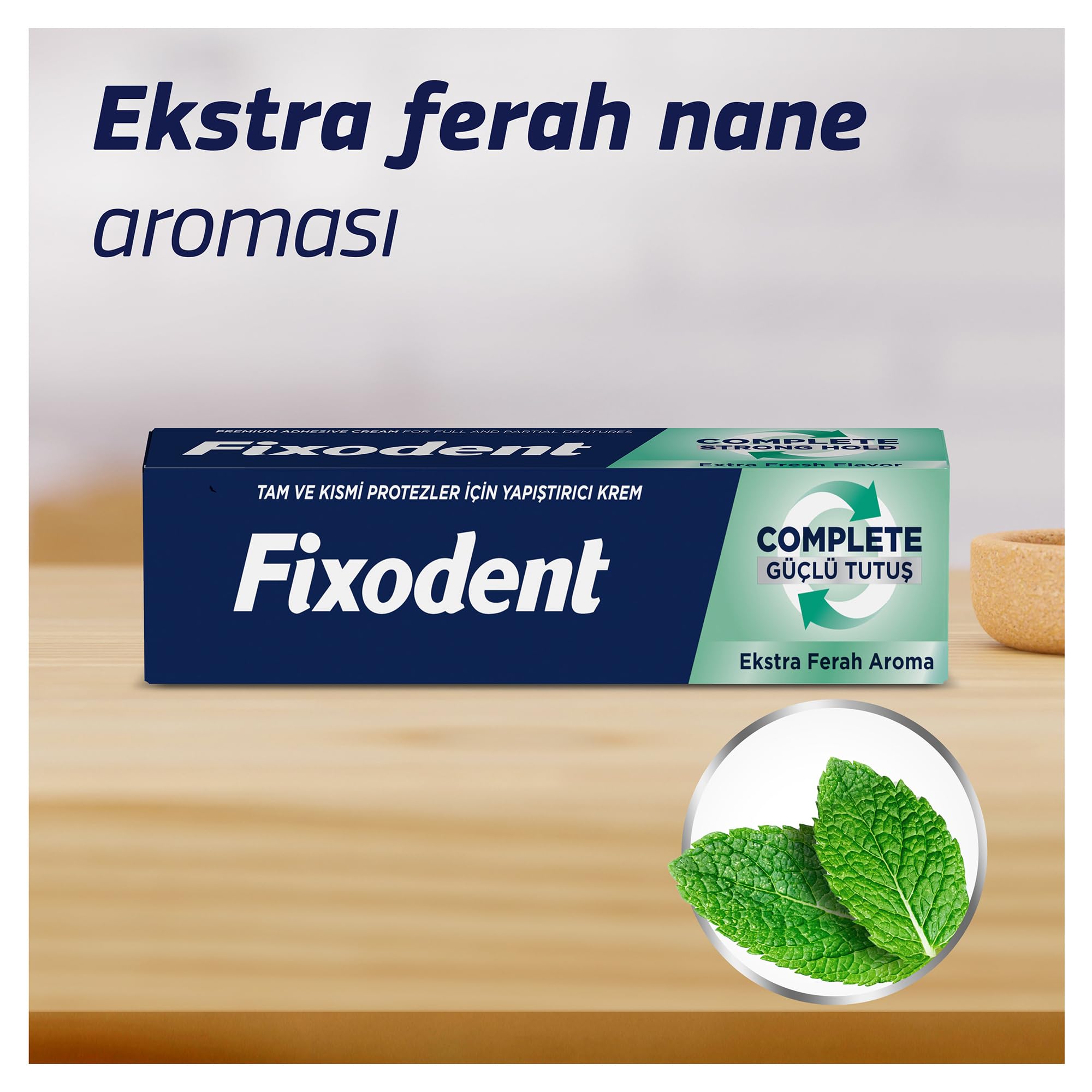 Fixodent Complete Ekstra Ferah Diş Protezi Yapıştırıcı Krem 47 g 3lü paket