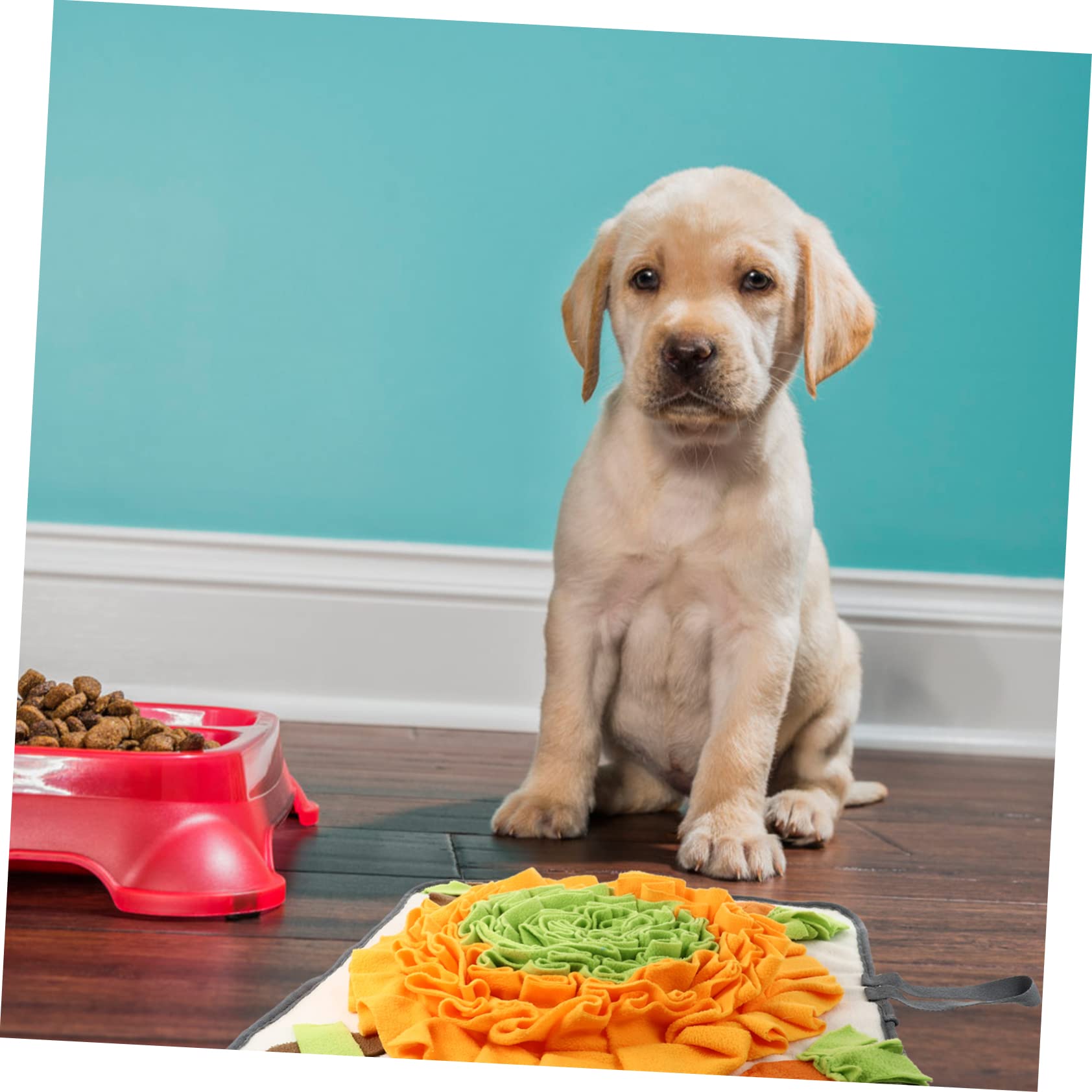UKCOCO Tappeto per Cani Anti-sgocciolo Stimolazione Olfattiva, Tappetino per Alimentazione Lenta in Pile Polare, Gioco Interattivo per Animali Domestici