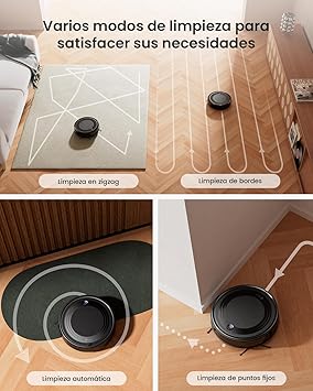 LEFANT Robot aspirador M310, 4500 Pa, superdelgado, con prevención precisa de obstáculos, tiempo de funcionamiento de 180 minutos, filtro HEPA, aspiradora robot WiFi para pelo de animales, alfombras y4