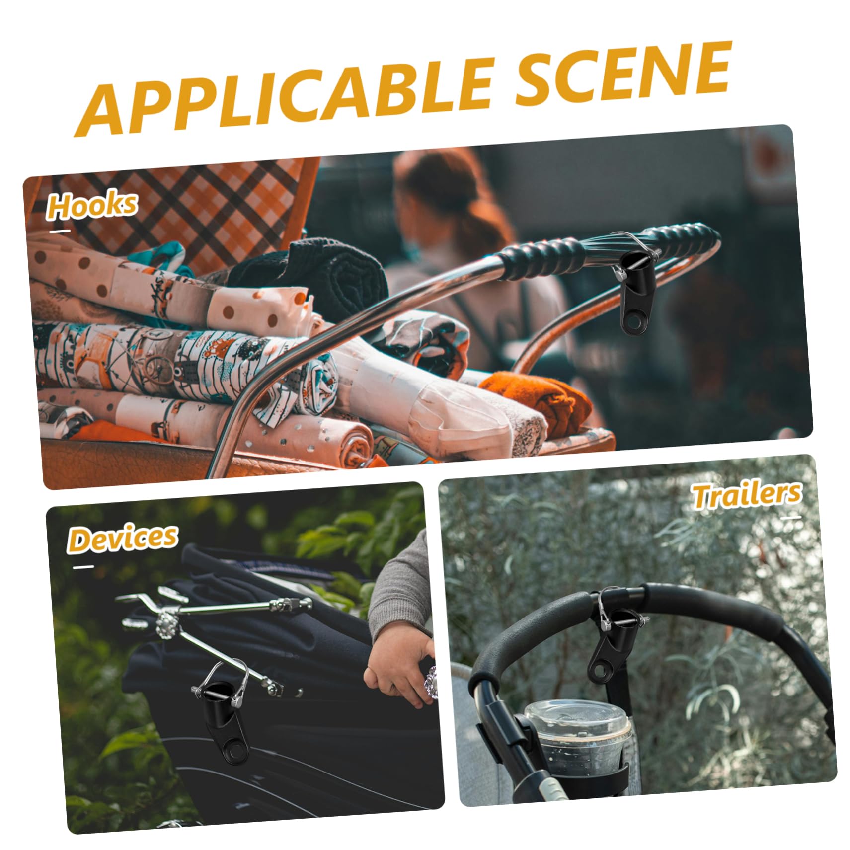 Supvox Anhänger Stecker Kette Fahrradanhängersystem einziehbar Bike Trailer for fahrradanhänger Kupplung Fahrradgelenk aus Stahl Zubehör für den Gepäckträger hinten Black