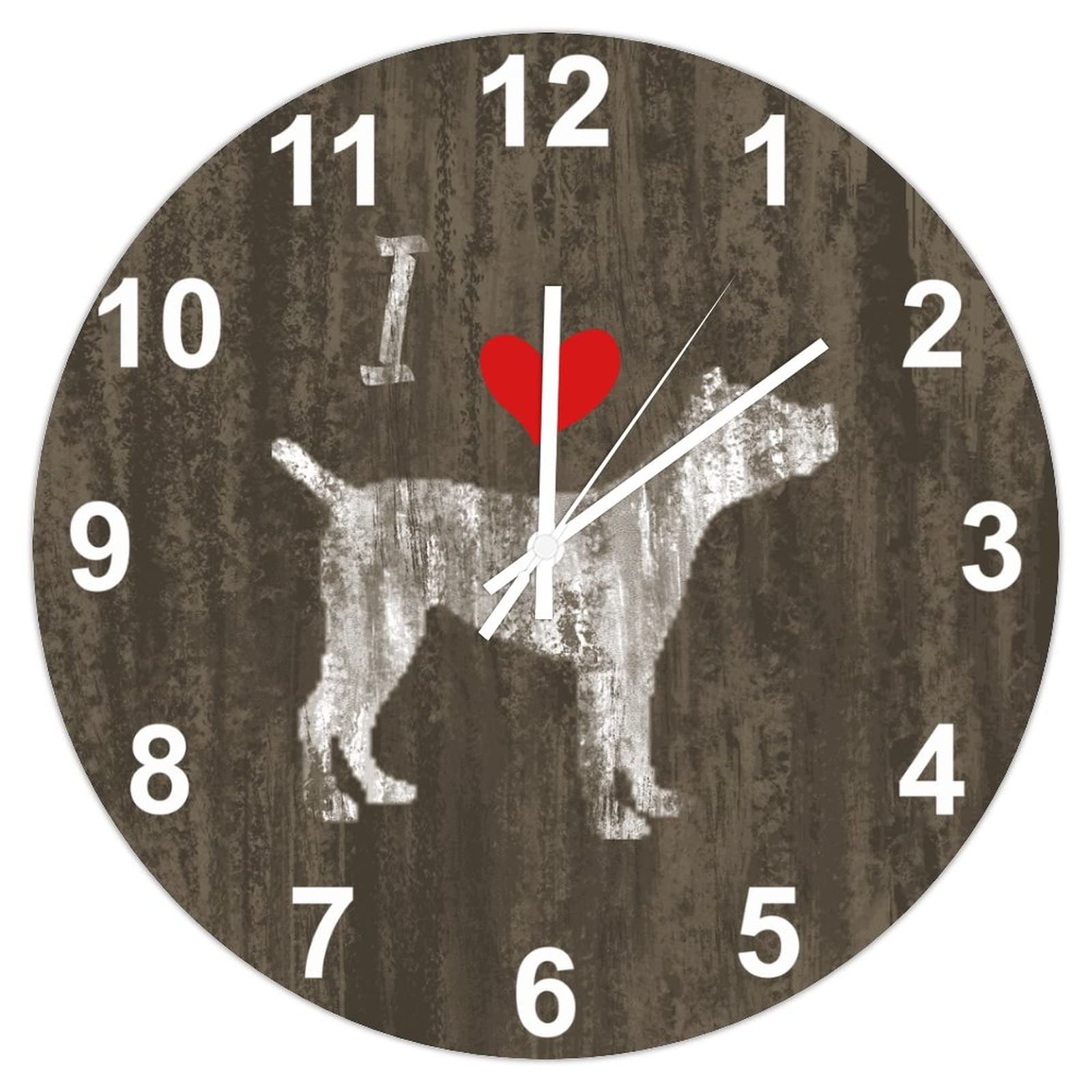 Horloge Cane Corso en bois pour une décoration de cuisine chaleureuse