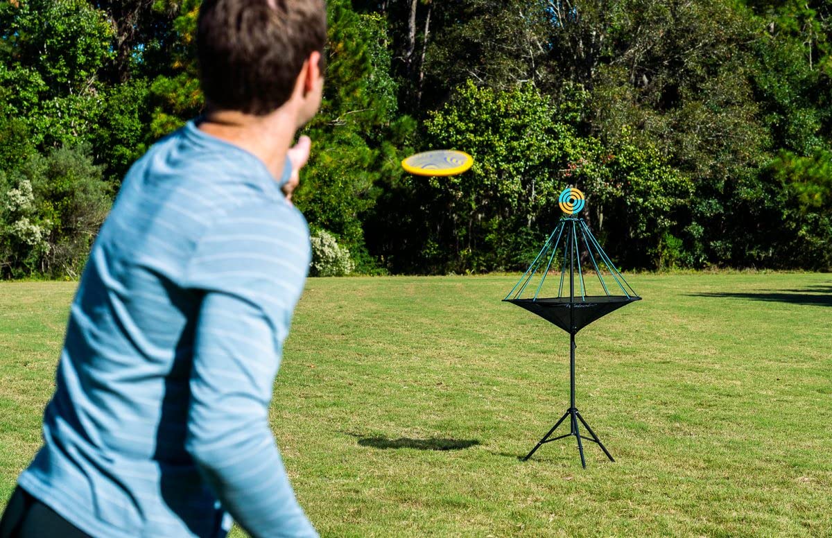 Waboba Hitman Flying Disc Target Game, 2 in 1 Faltbares Garten Wurfspiel mit 4 Silikon Wingman Discs inklusive, Spaß für jedes Alter, eine Größe