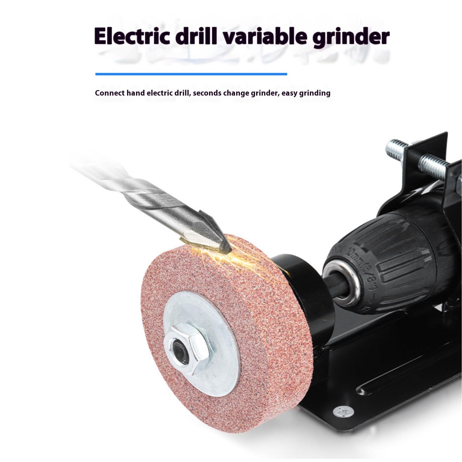Genérico Taladro Eléctrico Manual una Máquina Amoladora, Lijadora, Juego de Cabezales de Conversión, Muela para Pulir, Muela, Cuchillo, Hrinder