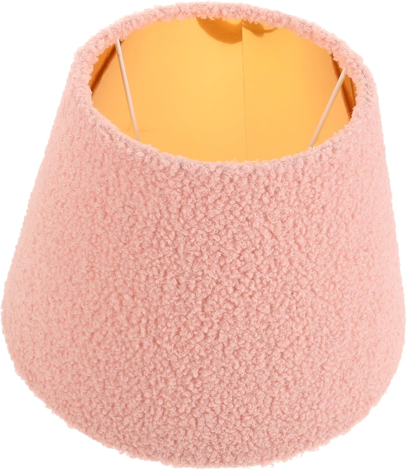 STOBAZA Furry Lamp Shade Soft Plush Fabric Cover for Table Lamps Cozy Decorative Light Fixture for Living Room Bedroom for Boys and Girls Rooms and Playful Spaces