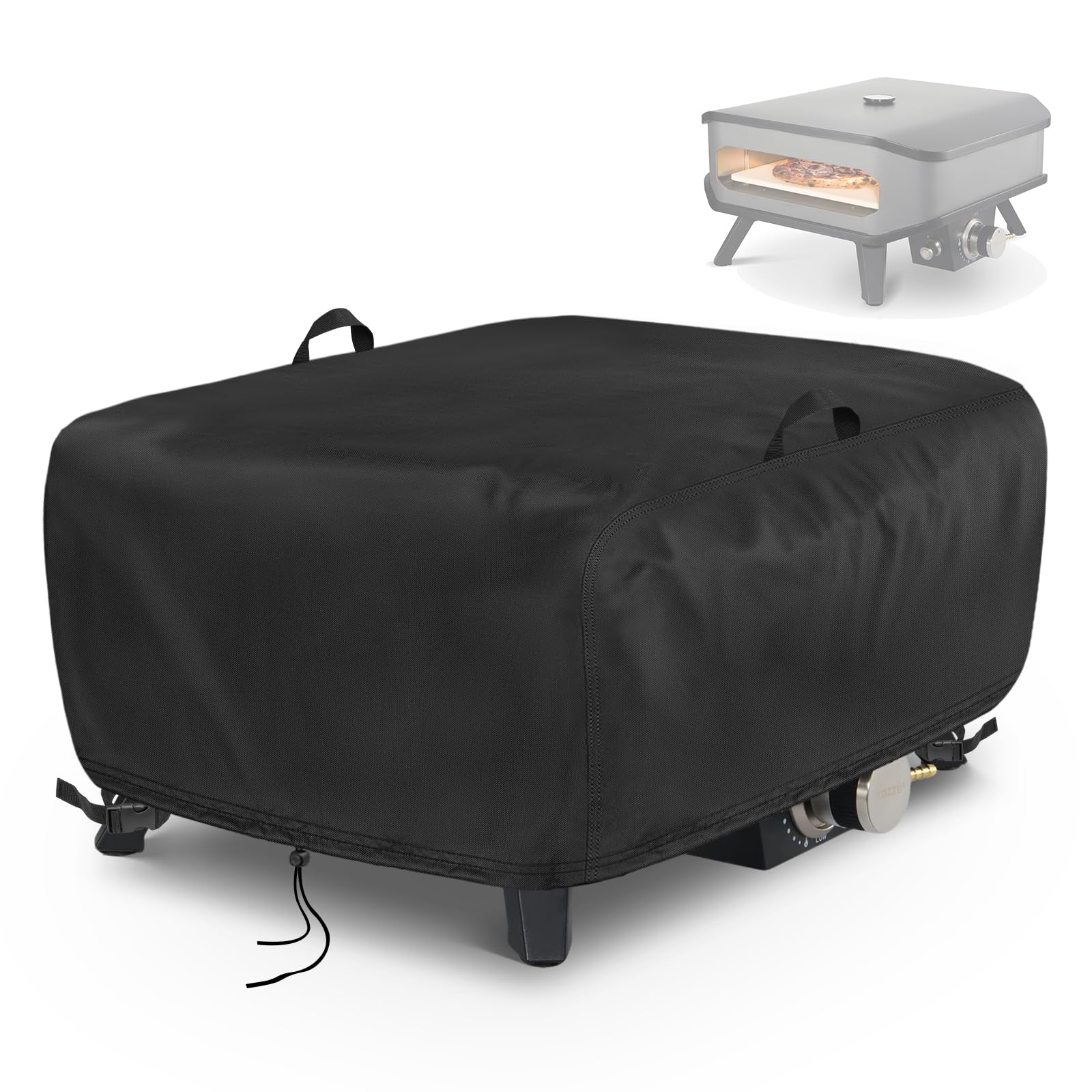 Copertura Per Forno Pizza Cozze 17'' - Impermeabile Oxford 600D | Per Serie E300 E E500 | 62x62x29 Cm