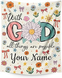 Personalized Blanket for Women Girls, Christian Throw Blanket Gifts for ...
