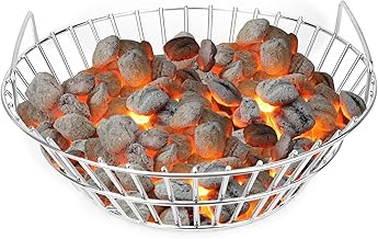 onlyfire Stainless Steel Charcoal Ash Basket Fits Large BGE, Kamado Joe Classic and Other Similar Grills
