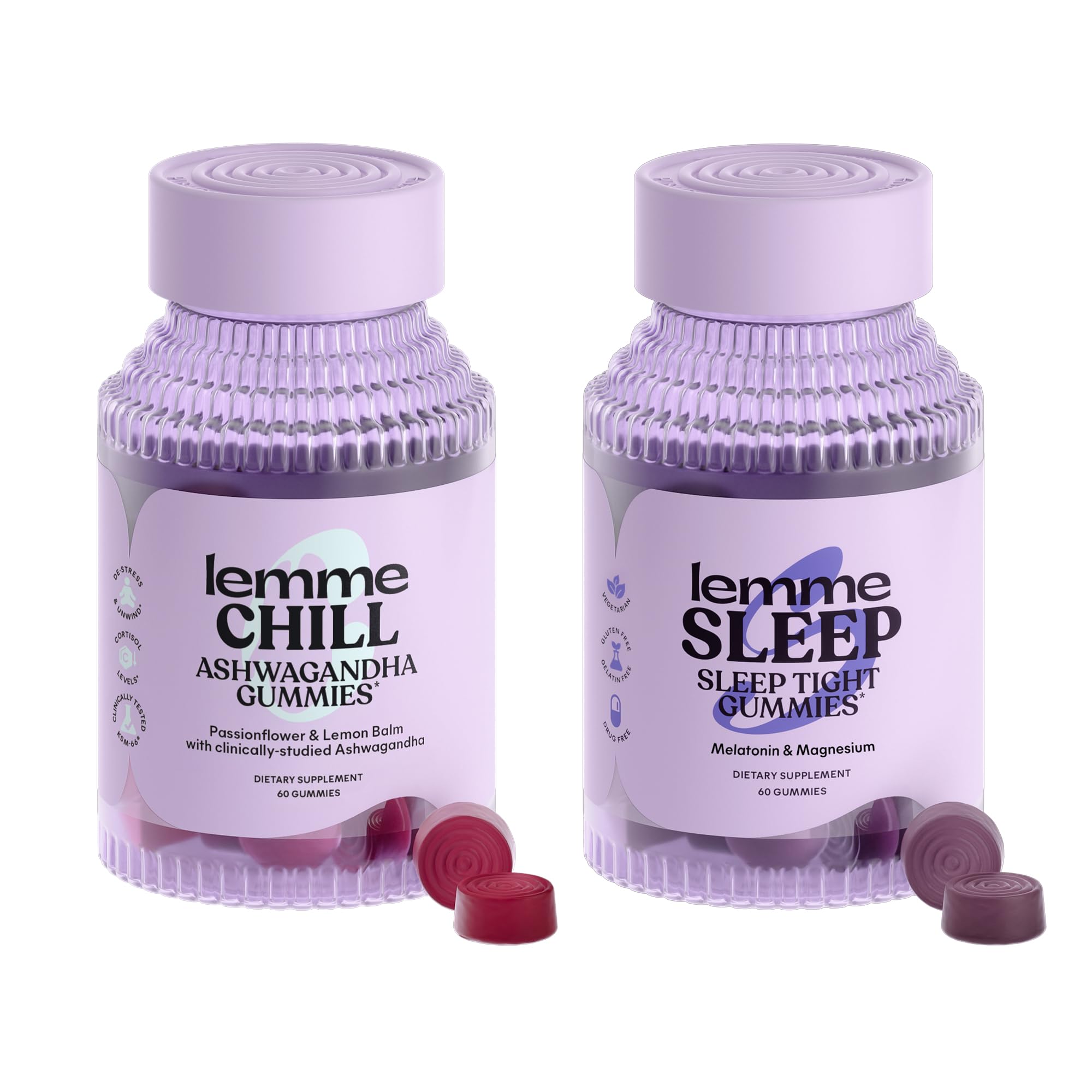 Amazon.com: Lemme Chill & Sleep Bundle - Stress Relief Gummies