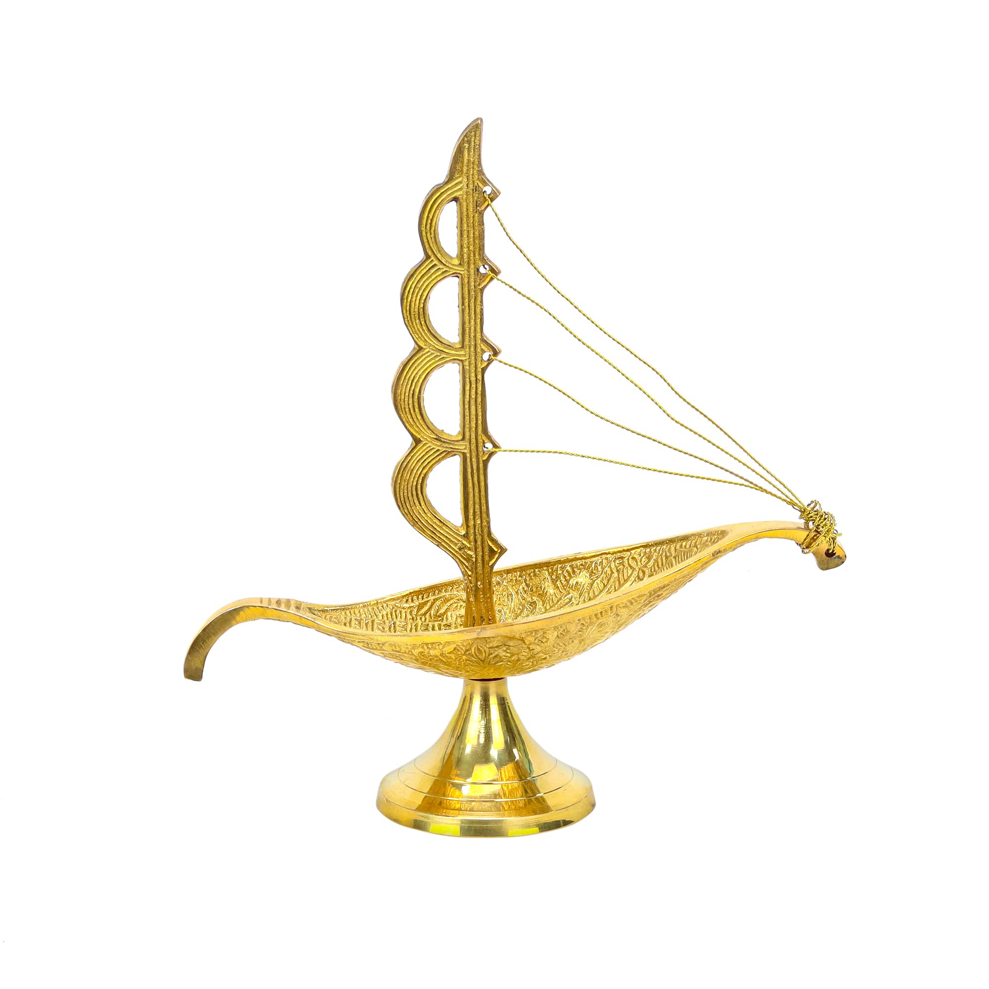 Winds TradingMetal Brass Vintage 3D Sailing Boat Figure (15 x 16)