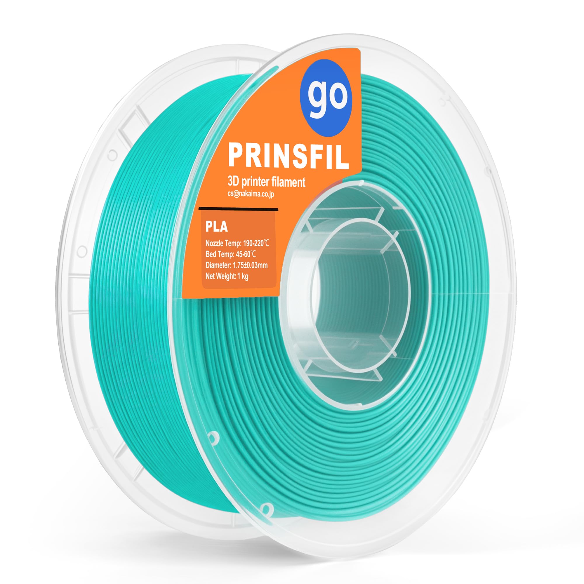 Amazon.co.jp: PRINSFIL GO pla フィラメント（クリーンブルー）3d