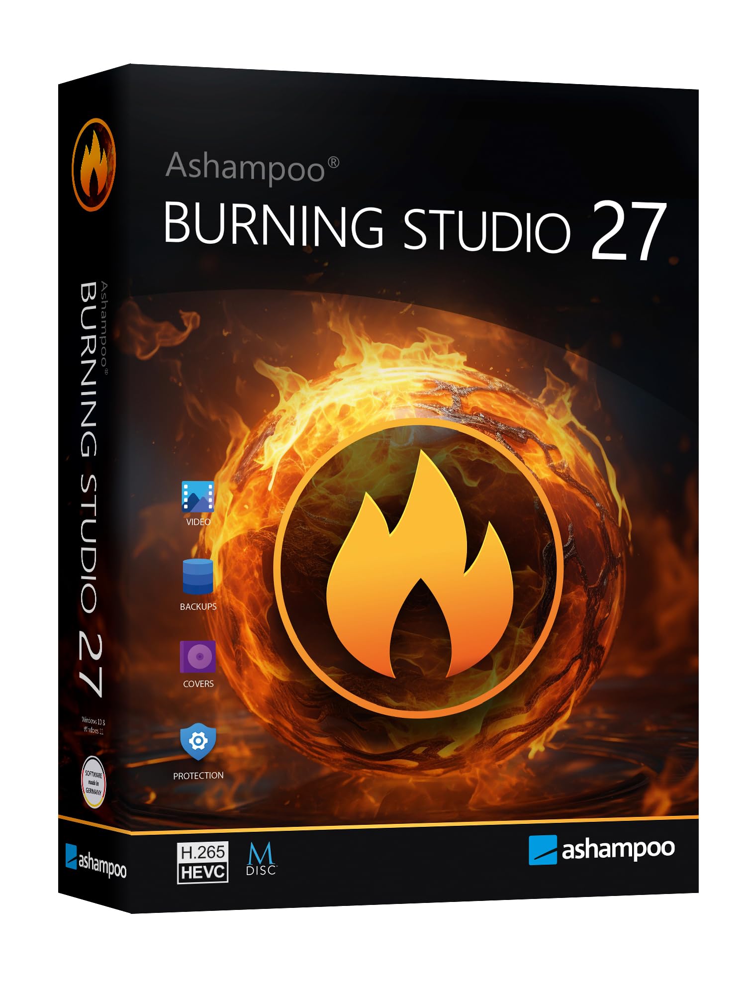 Burning Studio 27 - Brennen, Kopieren, Sicher, Rippen - der Multimedie Alleskönner für Windows 11, 10