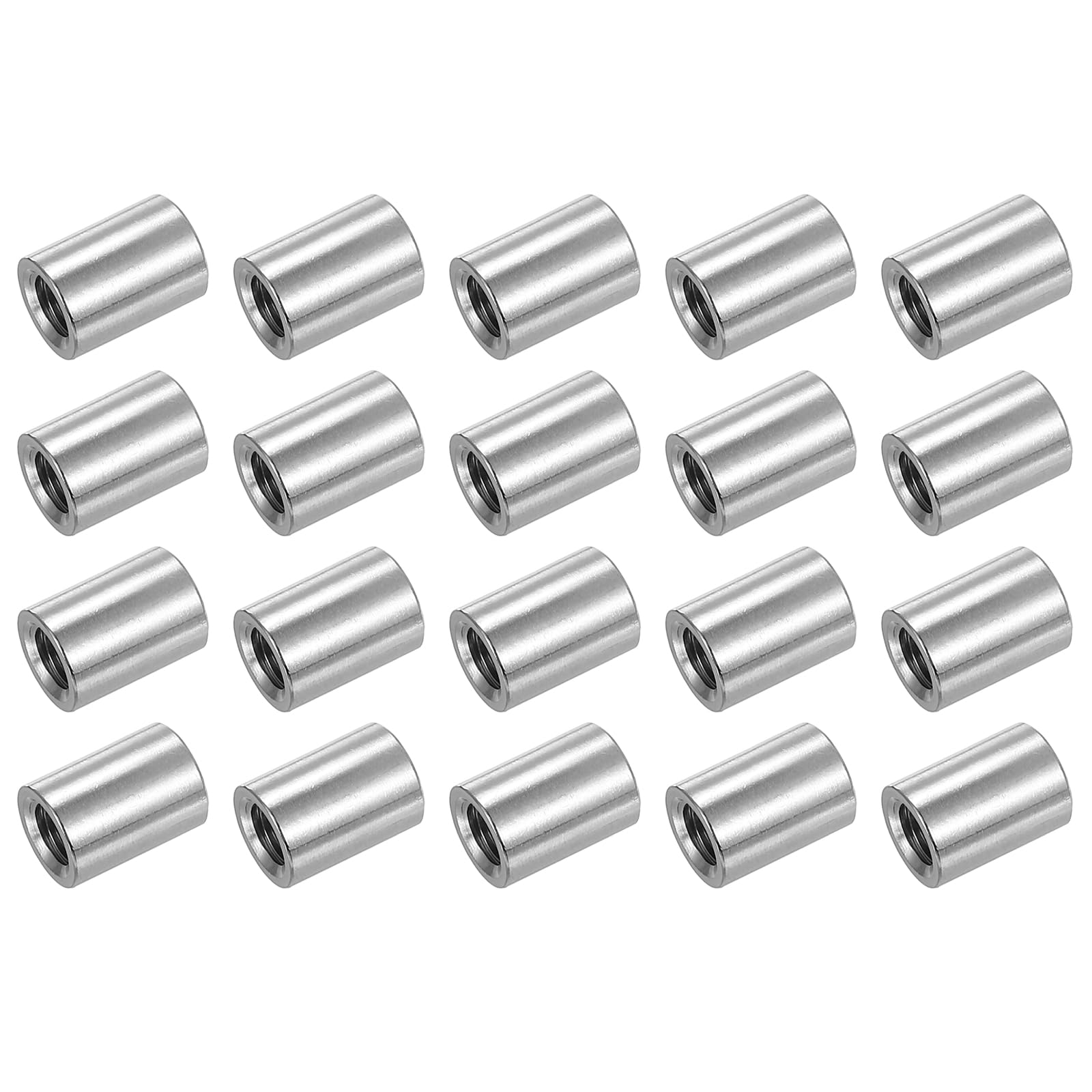 304 Stainless Steel Coupling Nuts - 25 Pcs -23