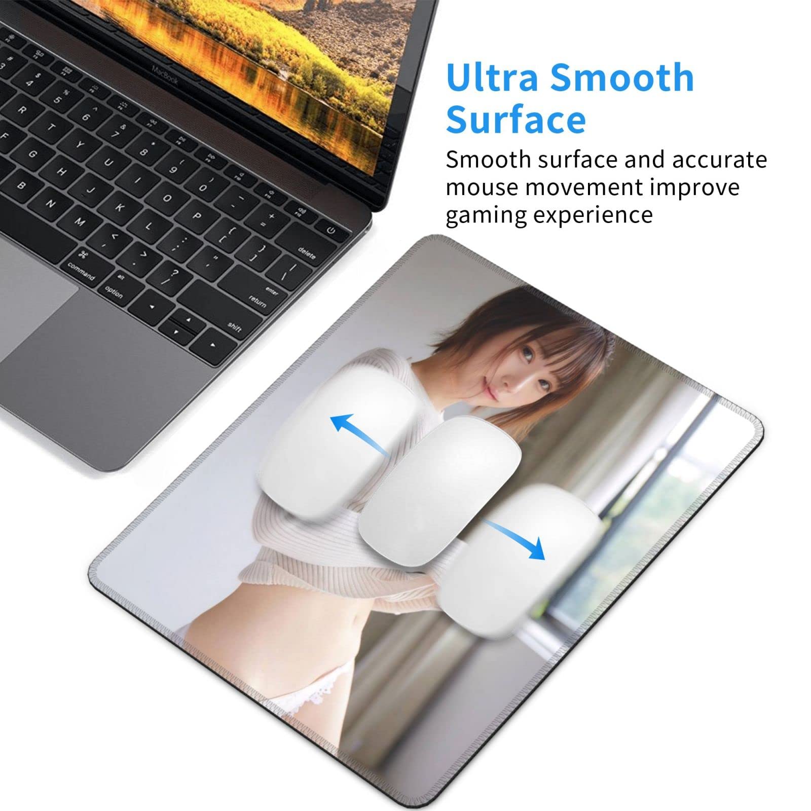 Amazon.co.jp: Enako えなこ マウスパッド ゲーミング かわいい ラバー