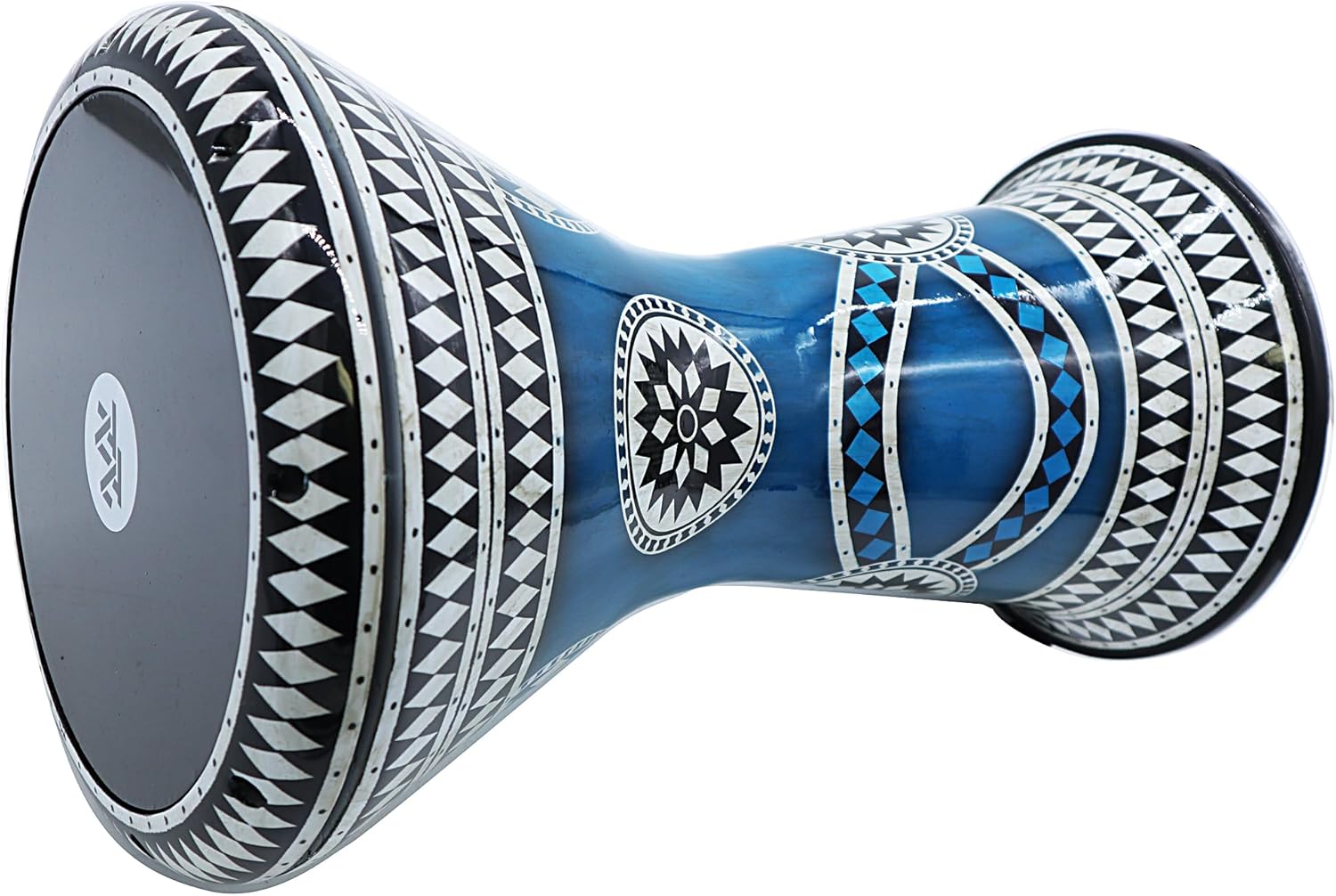 The 18 '' Horizon Zaza Percussion Egyptian Style Darbuka Doumbek (Liquid Blue)