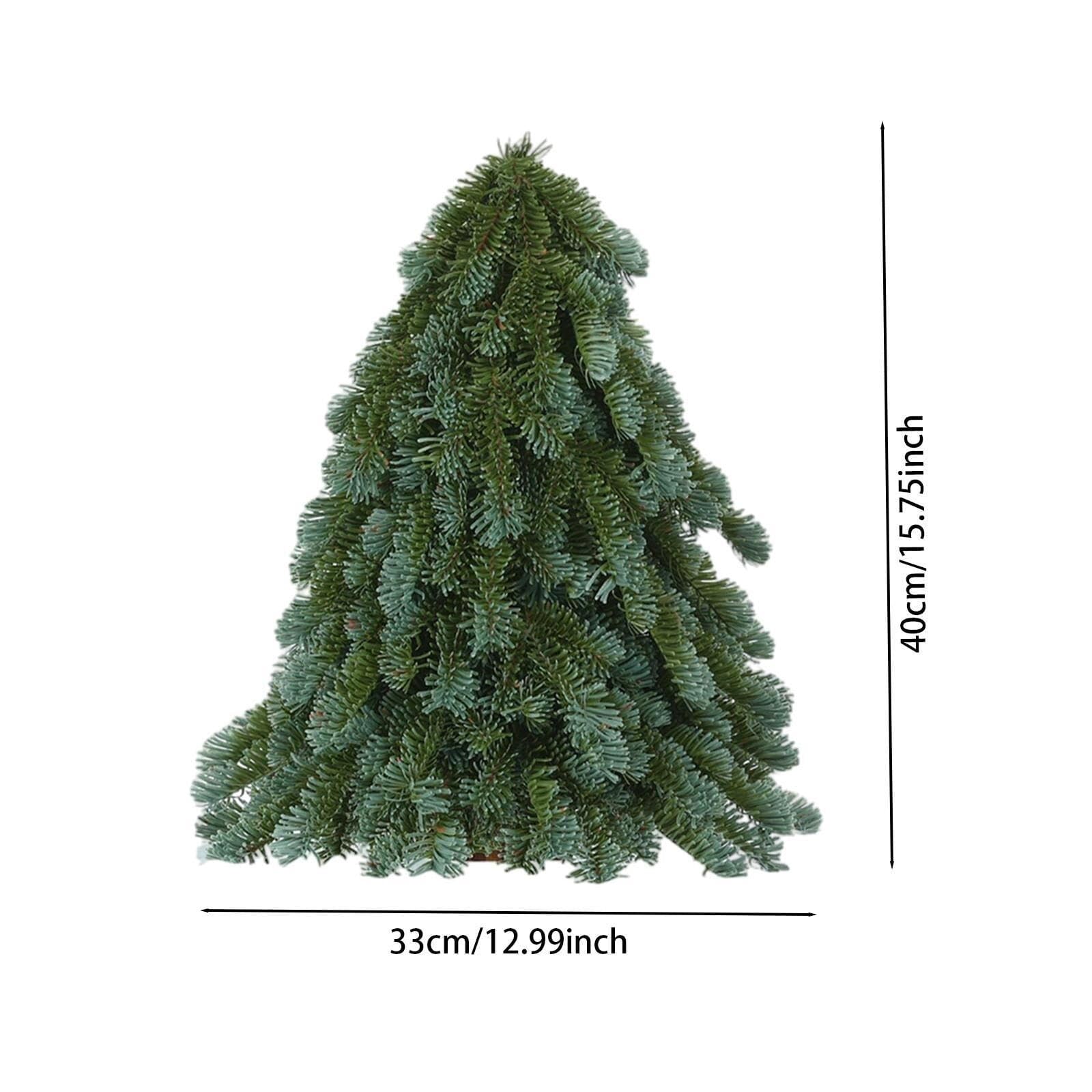Mini stołowa symulowana choinka dekoracja świąteczna artykuły imprezowe na stół jadalny akcesoria choinkowe (40 cm)