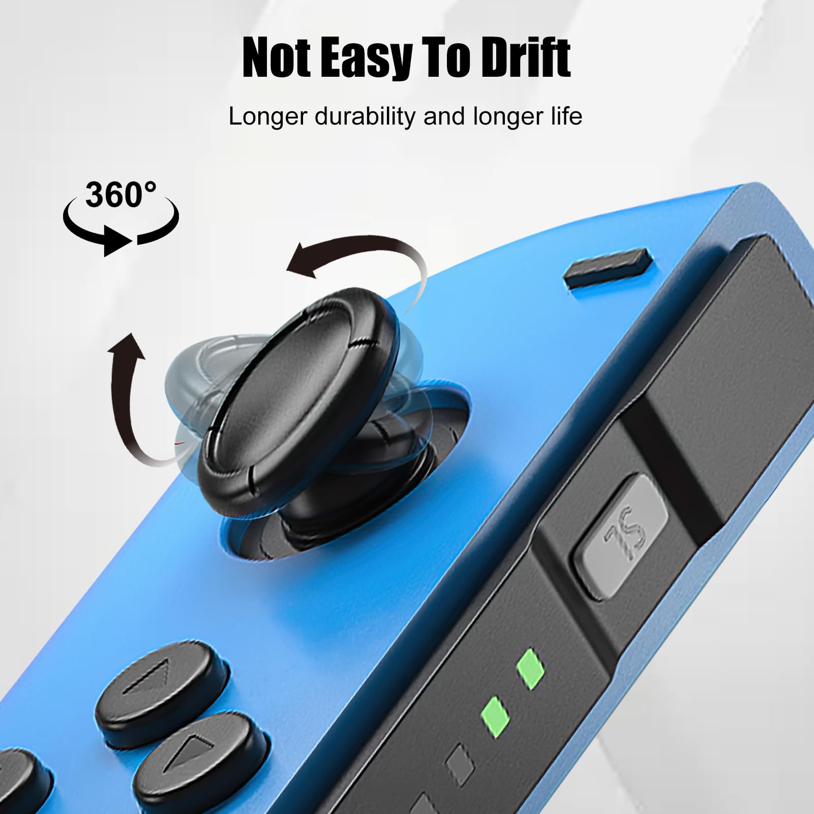 Switch Joystick Replacement Kit 4-Pack - Hall Effect 3D Analog Joysticks Repair Set Compatible with Nin tendo Switch, Switch OLED, Switch Lite & Joy-Con, Includes Precision Screwdrivers & Tweezer