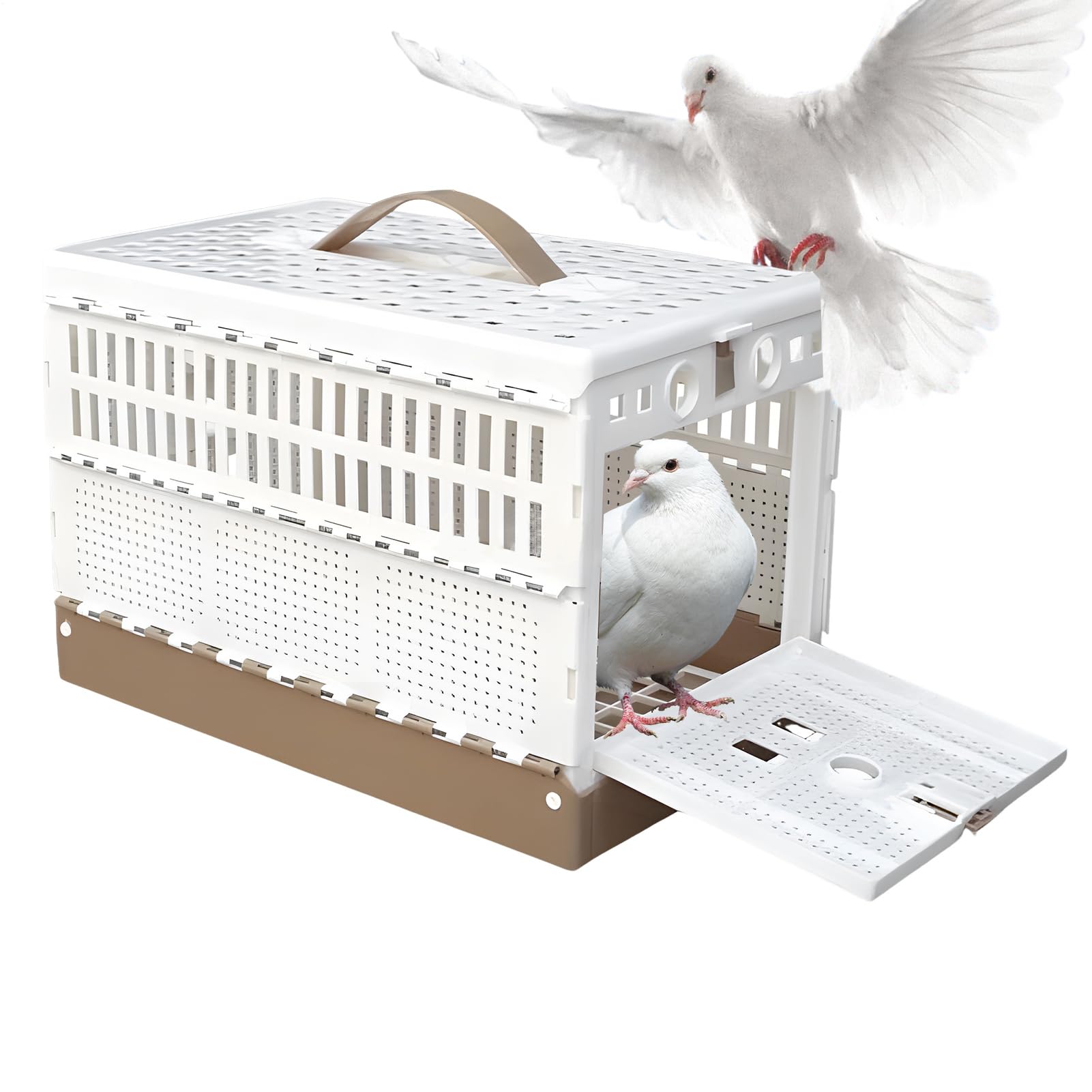 Cage pliable pour oiseaux pour régler le stress en déplacement