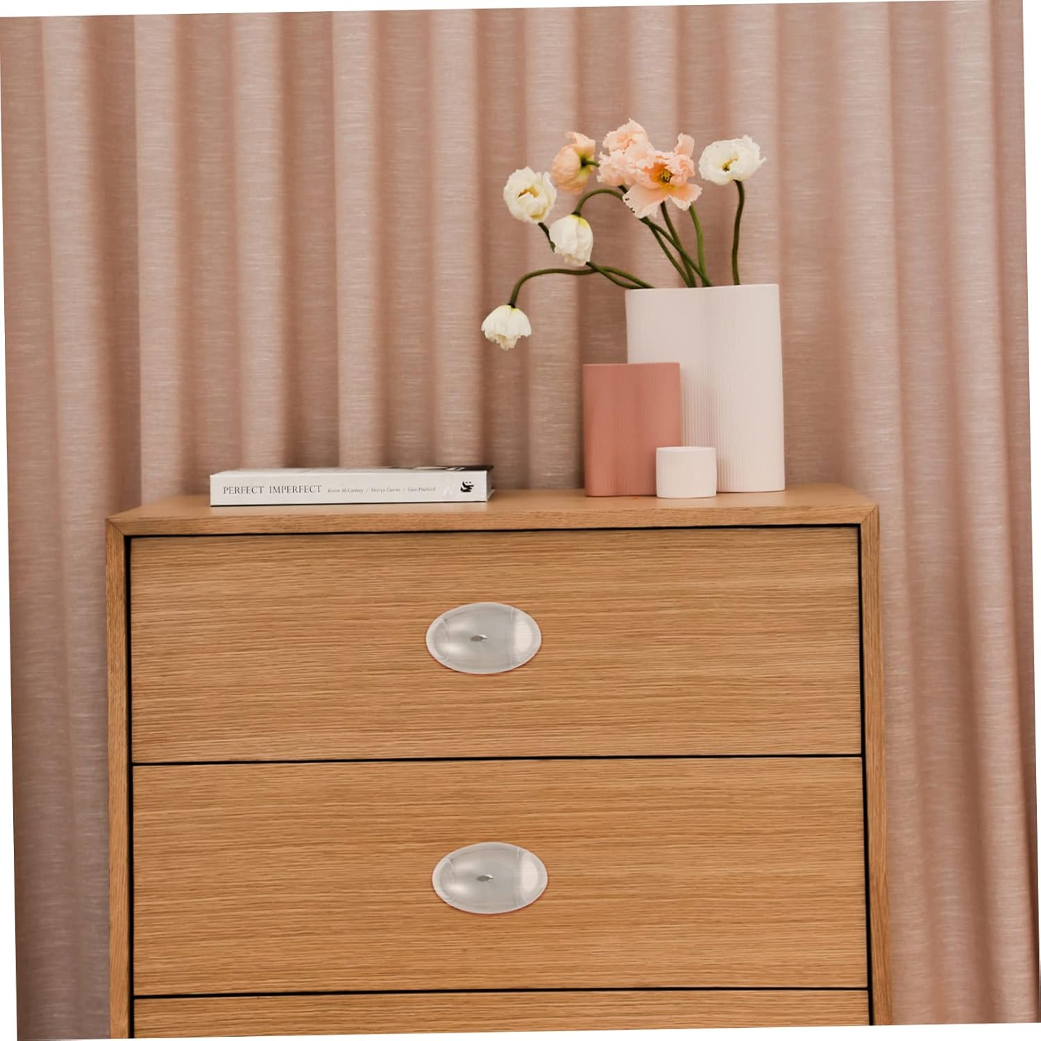 Housoutil Unique Crystal Door Knobs Elegant Drawer Pulls for Wardrobe Closet Bathroom Kitchen Cabinet
