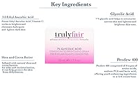 Vista 7 de Kit de aclaramiento facial – Suero de vitamina C 1 oz y 7% de ácido glicólico crema concentrada 1.7 oz – Kit de cuidado de la piel