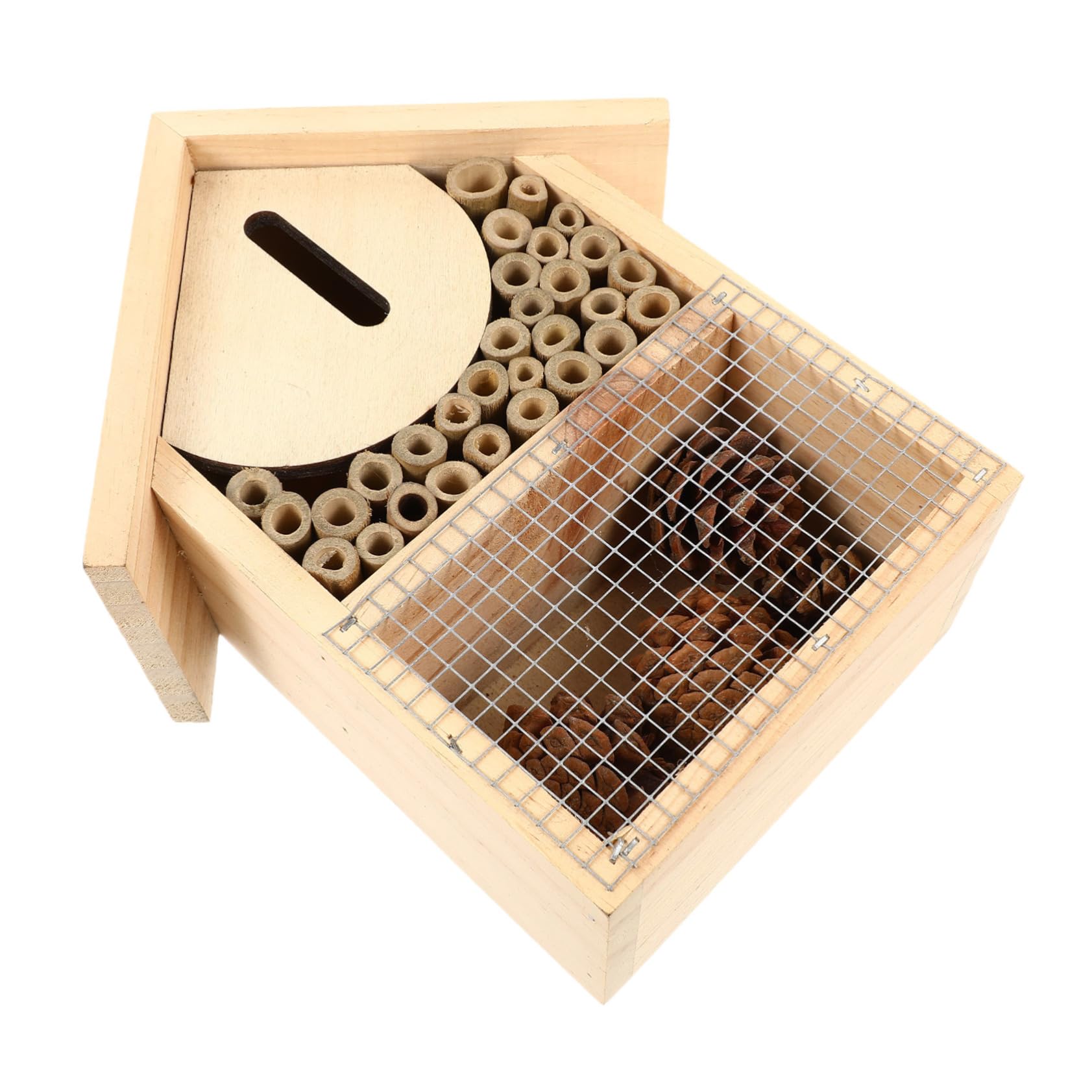 VANZACK Bienenhaus zum Aufhängen mit Haken Dekoratives Bienenversteck für Garten Einfache Montage für Bienen