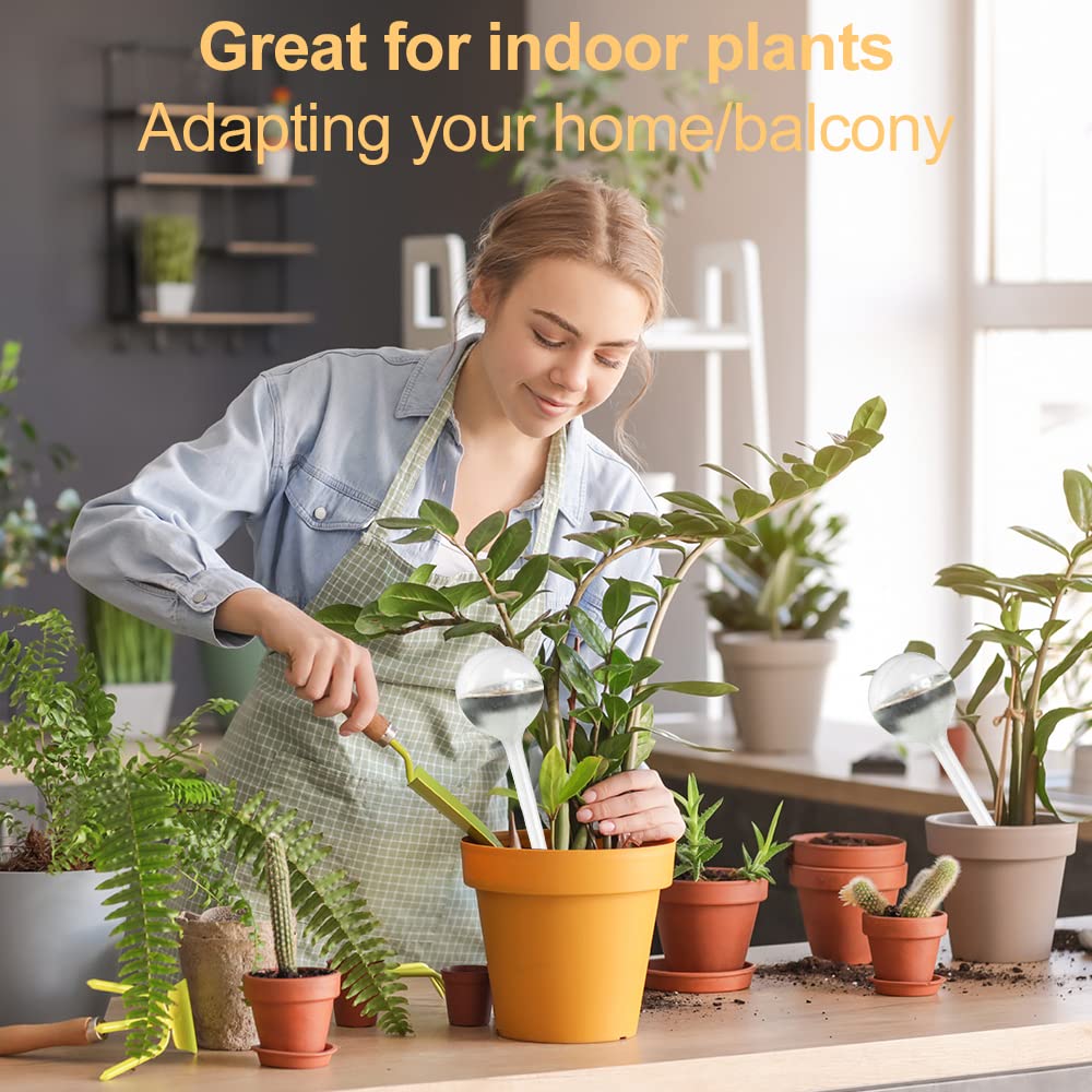 mizikuu Globe d'arrosage, 6 Pièces Système d'arrosage pour Plantes d'Intérieur Lobe Arrosage Plante Dispositif d'Arrosage Automatique pour Plante Interieur Fleurs Jardin en Pot