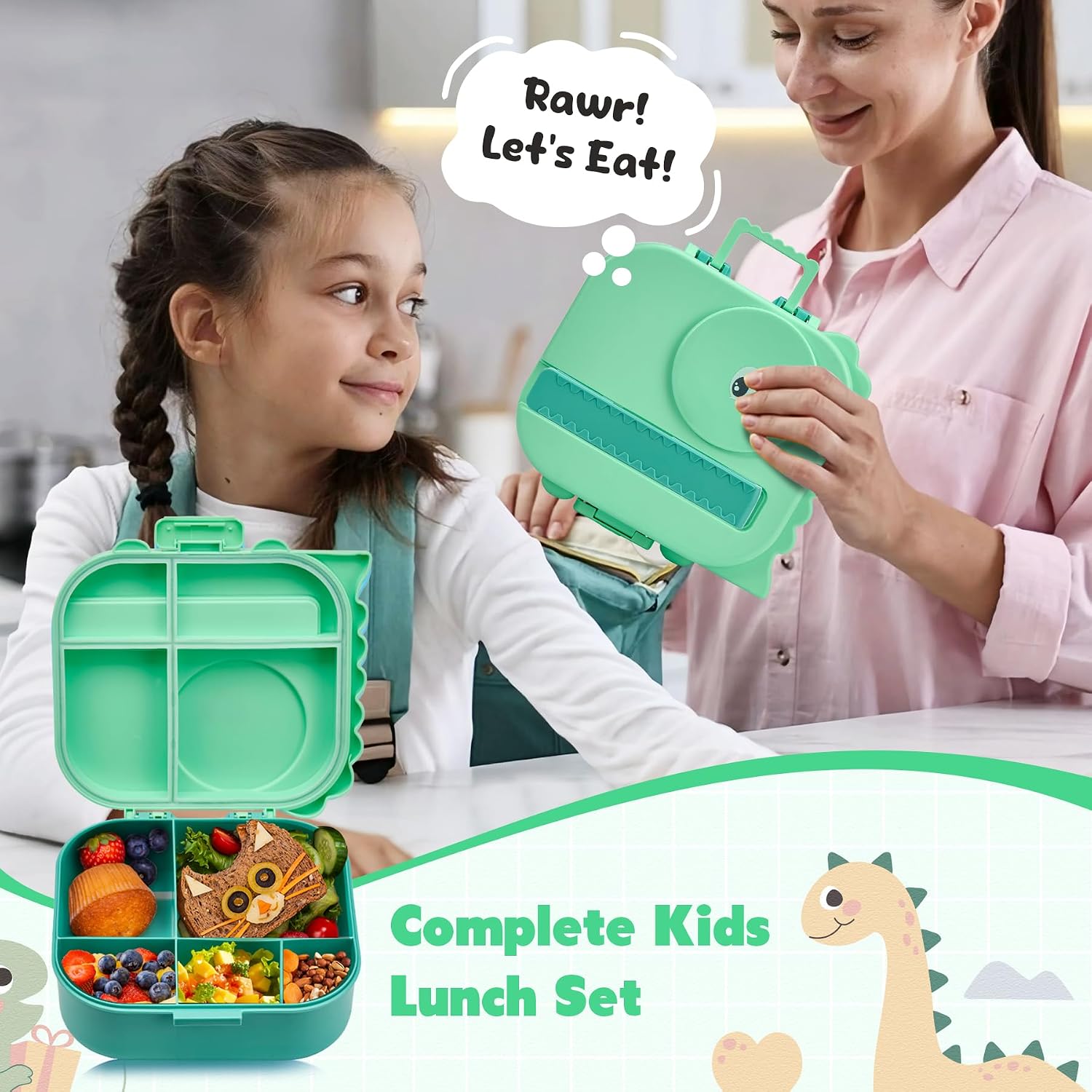 Pawtong Bento Lunch Box Thermo Compartment