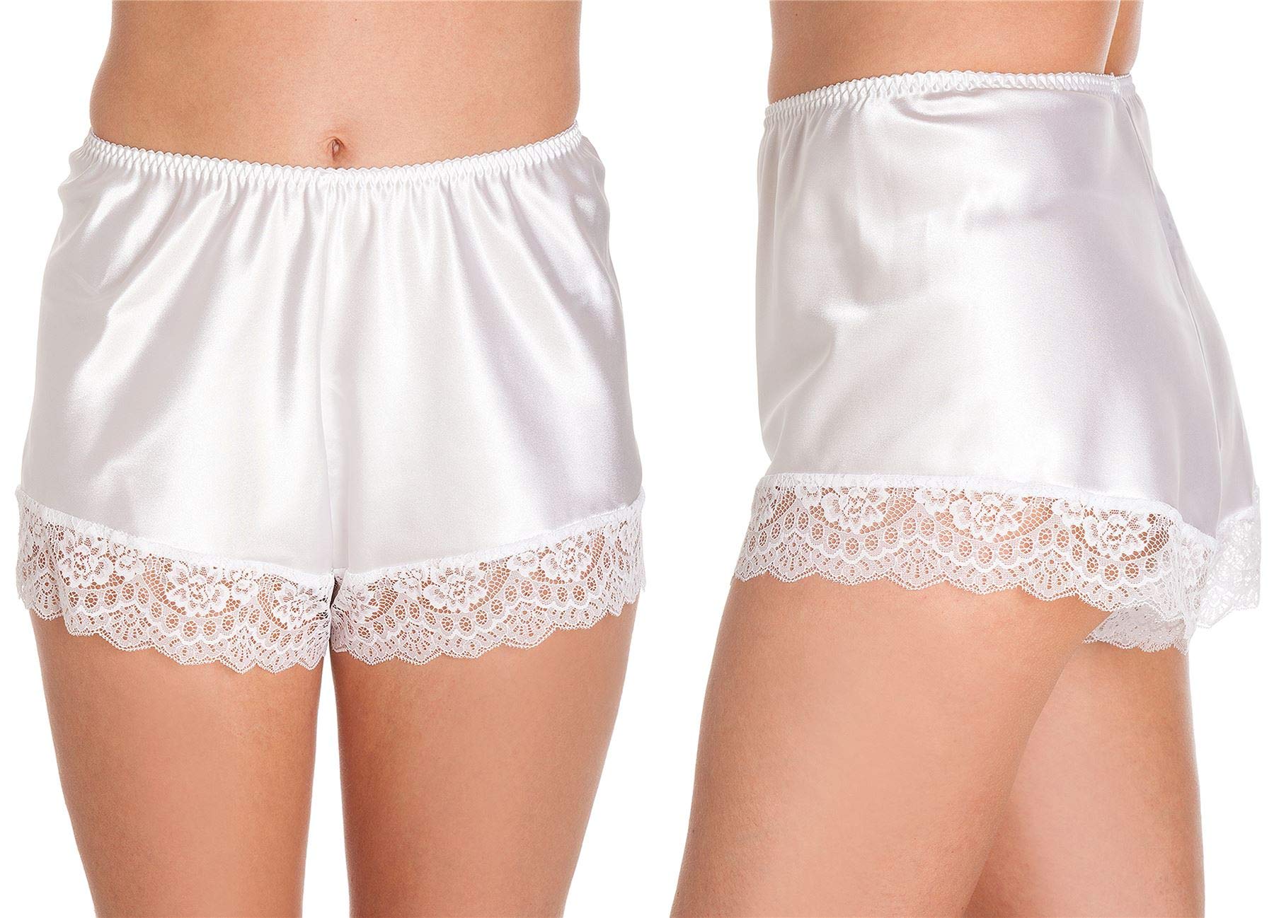 Undercover F58 Womens Luxury Satin French Knickers White XOS