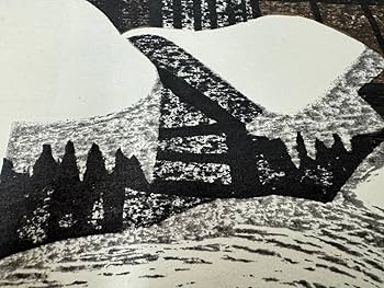 Amazon.co.jp: 02―025額装 斎藤清 作『会津の冬』Winter in