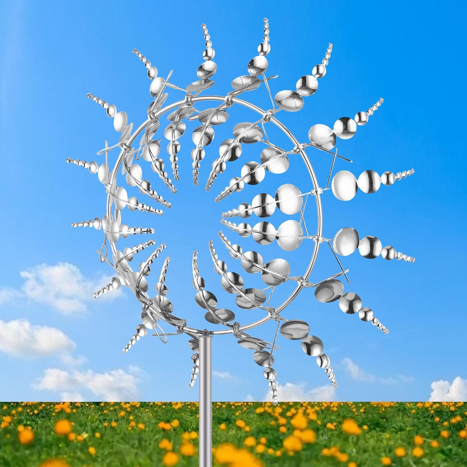 Amazon.com: Magical Metal Windmill,3D Unique and Magical Outdoor Wind ...