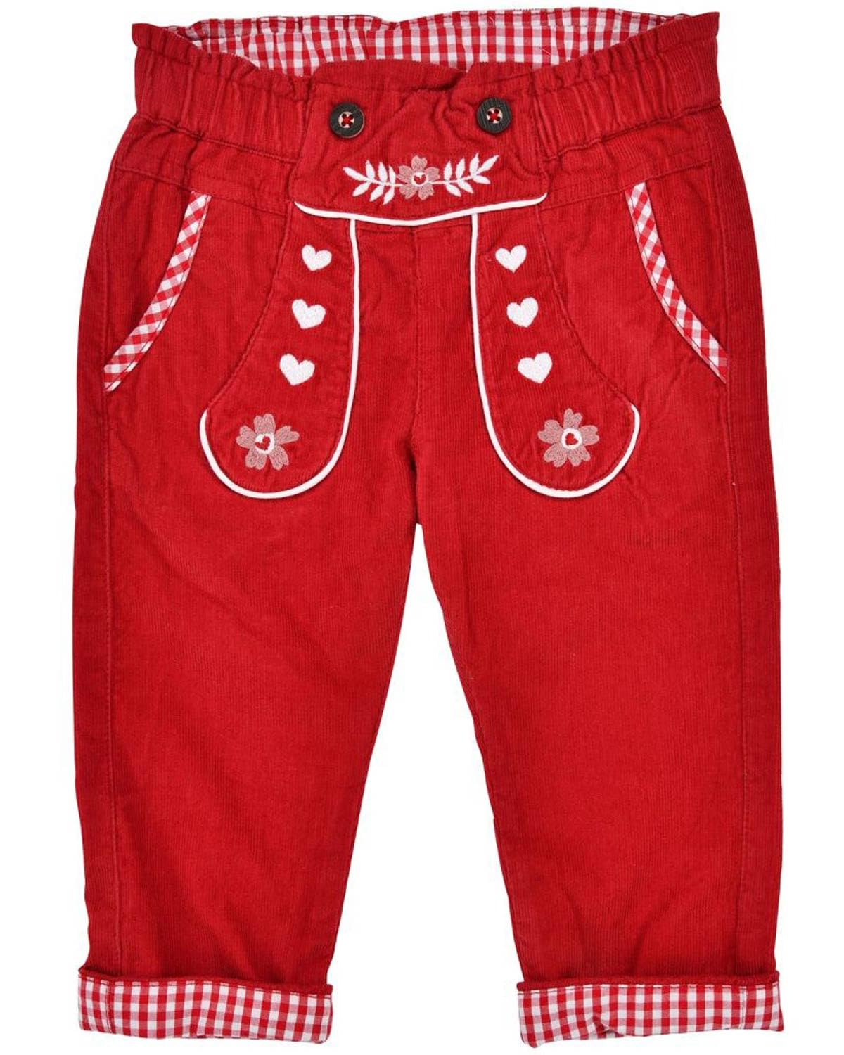 Bondi Baby Mädchen Cordhose 86934 | Rote Cordhose für Babys & Kleinkinder, bequemer Sitz, ideal für Herbst & Winter