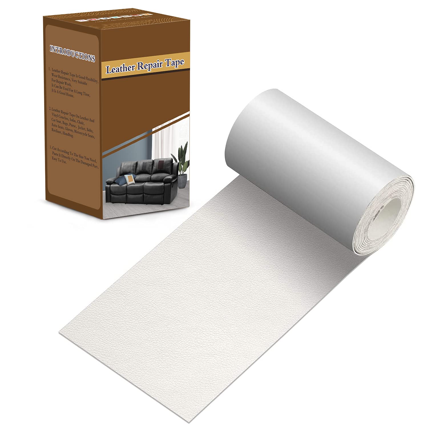 Leather Repair Tape 3 X 60 inch Patch Leather Adhesive for Sofas Car  | amzdealz