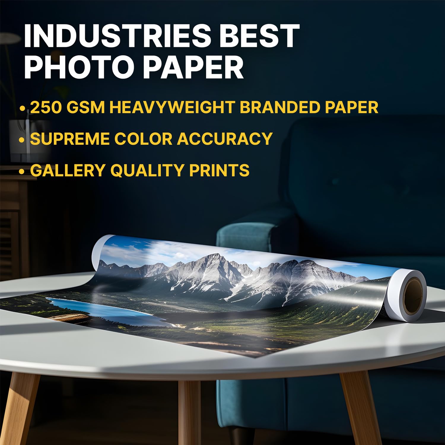 Individueller Premium-Posterdruck auf 61 x 61 cm Fotoqualitätspapier – individuelles Poster am selben Tag – personalisierbares Poster mit Ihrem einzigartigen Bild/Foto – personalisiertes Poster wird