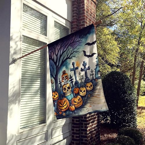 Miniatura 10 de Caroline's Treasures DAC2256CHF Marigold Spooky Halloween House Flag Large Porch Sleeve Pole Decorative Outside Yard Banner Artwork Wall Hanging,