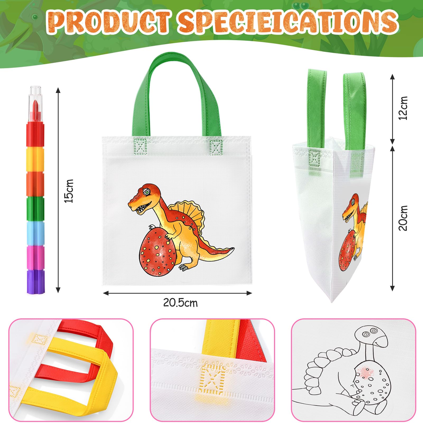 JTgugu Dino pensierino compleanno per bambini, set di dinosauri per feste di compleanno, bomboniere con lente di ingrandimento, portachiavi luminoso