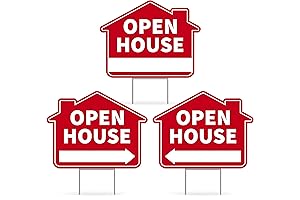 Open House Direction Signs for Effortless Guest Guidance