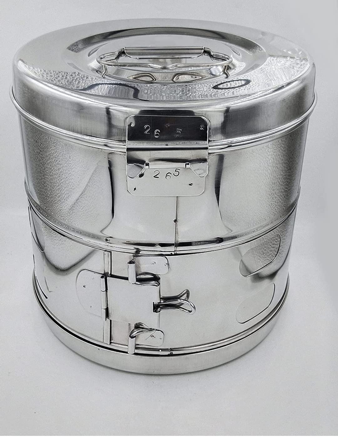 FLORIX NATION Surgical Dressing Drums - Stainless Steel, Super Deluxe with Clip-on Lid and Quality Quality (Dressing Drum (8×8 Inches)) (B0C54Z9V1H) Amazon Price History, Amazon Price Tracker